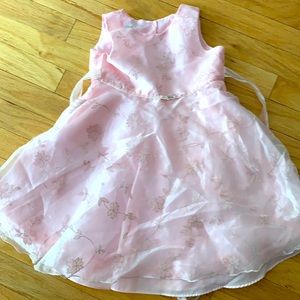 Pink and silver girls dress